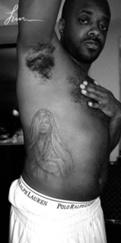  Jermaine Dupri | Tagged: Jermaine Dupri gets tattoo of Janet on his side 